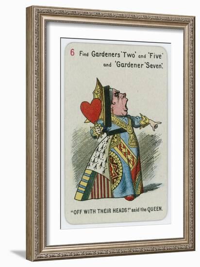 Off with their Heads! Said the Queen-John Tenniel-Framed Giclee Print