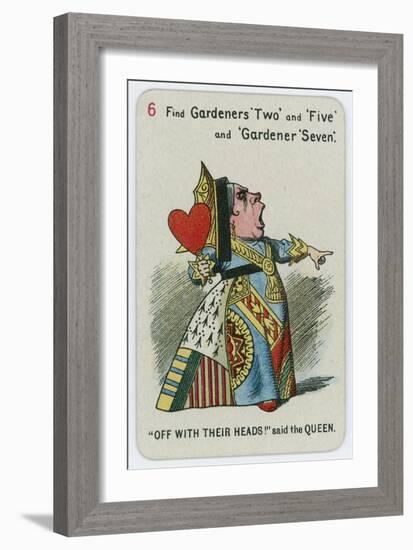 Off with their Heads! Said the Queen-John Tenniel-Framed Giclee Print