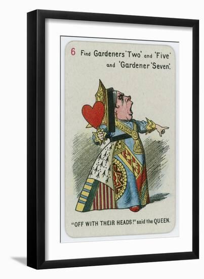 Off with their Heads! Said the Queen-John Tenniel-Framed Giclee Print