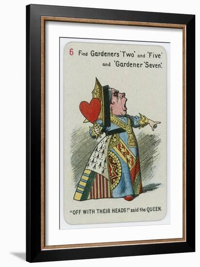 Off with their Heads! Said the Queen-John Tenniel-Framed Giclee Print