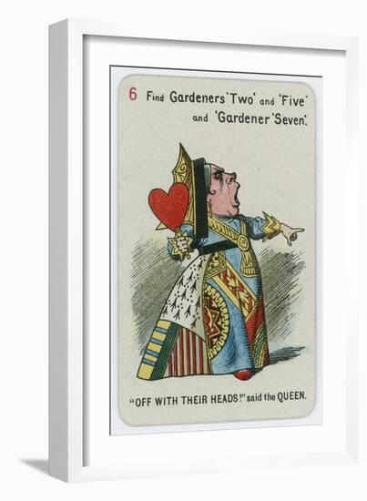 Off with their Heads! Said the Queen-John Tenniel-Framed Giclee Print