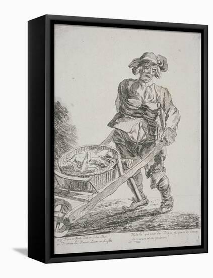 Offal Seller, Cries of London, 1760-Paul Sandby-Framed Premier Image Canvas