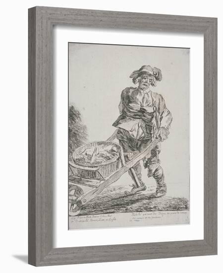 Offal Seller, Cries of London, 1760-Paul Sandby-Framed Giclee Print