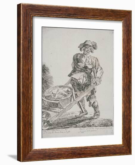 Offal Seller, Cries of London, 1760-Paul Sandby-Framed Giclee Print