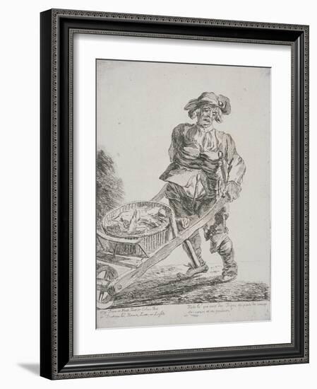 Offal Seller, Cries of London, 1760-Paul Sandby-Framed Giclee Print