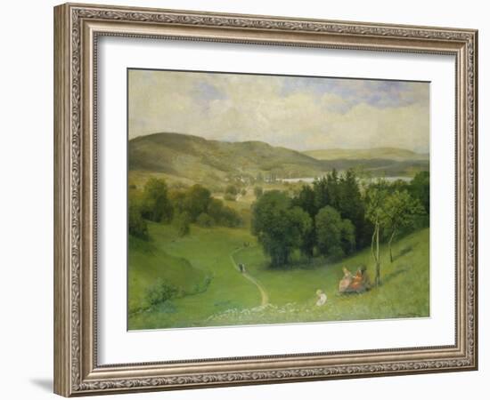 Offenes Tal (Landschaft)-Hans Thoma-Framed Giclee Print