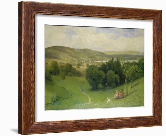 Offenes Tal (Landschaft)-Hans Thoma-Framed Giclee Print