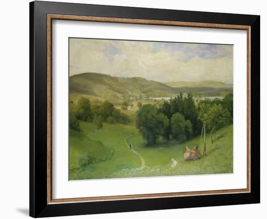 Offenes Tal (Landschaft)-Hans Thoma-Framed Giclee Print