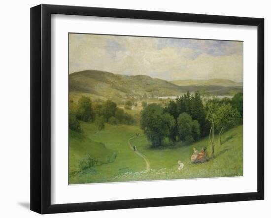 Offenes Tal (Landschaft)-Hans Thoma-Framed Giclee Print