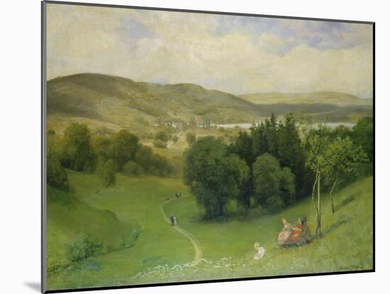 Offenes Tal (Landschaft)-Hans Thoma-Mounted Giclee Print