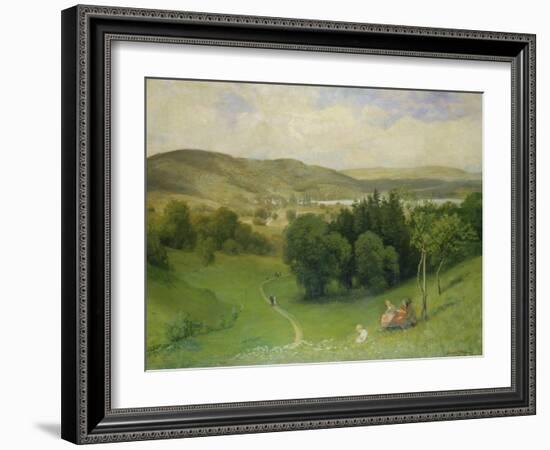 Offenes Tal (Landschaft)-Hans Thoma-Framed Giclee Print