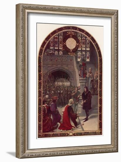 Offer of the Kingship to Richard, Duke of Gloucester, at Baynard's Castle, London, 26 June 1483-Sigismund Christian Hubert Goetze-Framed Giclee Print