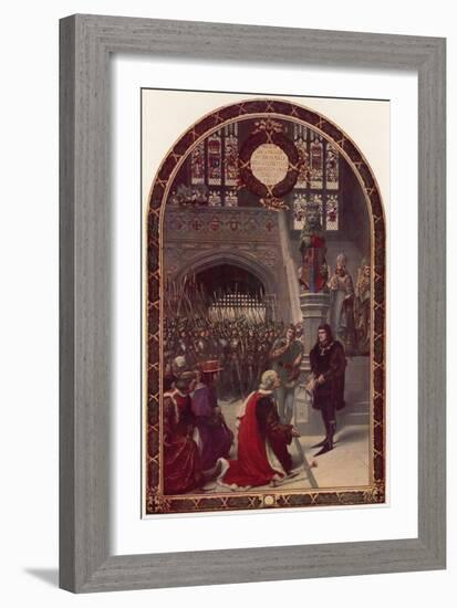 Offer of the Kingship to Richard, Duke of Gloucester, at Baynard's Castle, London, 26 June 1483-Sigismund Christian Hubert Goetze-Framed Giclee Print