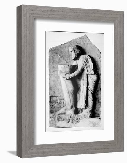 Offering To the Greek God of Medicine-Science Photo Library-Framed Photographic Print