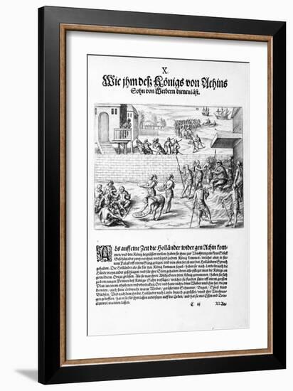 Offerings to the King, 1606-Theodore de Bry-Framed Giclee Print