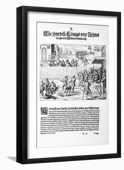 Offerings to the King, 1606-Theodore de Bry-Framed Giclee Print
