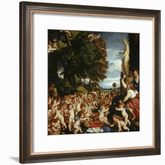Offerings to Venus-Titian (Tiziano Vecelli)-Framed Giclee Print