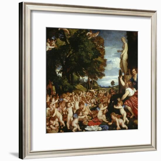 Offerings to Venus-Titian (Tiziano Vecelli)-Framed Giclee Print