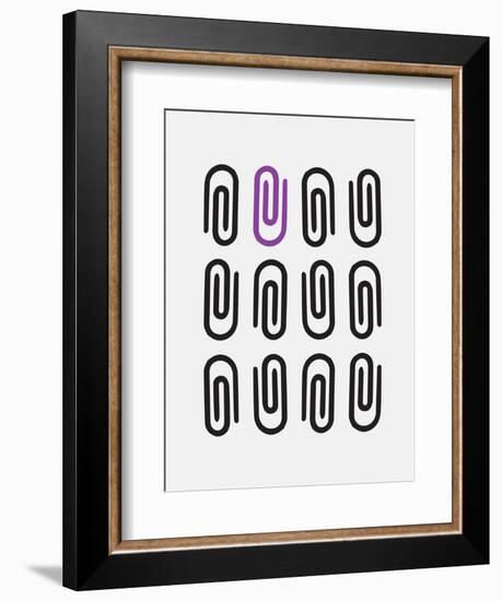 Office Glam_icon_grays-Melody Hogan-Framed Art Print