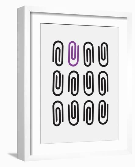 Office Glam_icon_grays-Melody Hogan-Framed Art Print