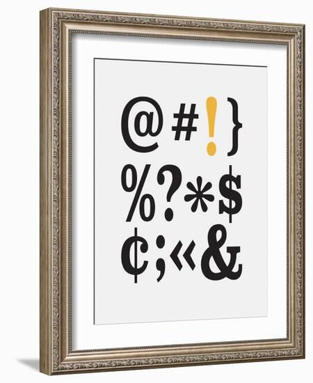 Office Glam_icon_grays-Melody Hogan-Framed Art Print