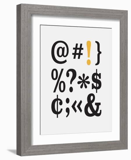 Office Glam_icon_grays-Melody Hogan-Framed Art Print