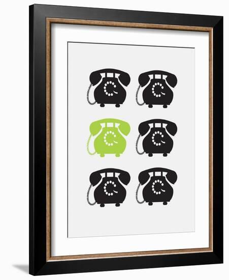 Office Glam_icon_grays-Melody Hogan-Framed Art Print