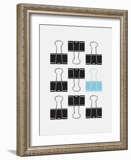 Office Glam_icon_grays-Melody Hogan-Framed Art Print