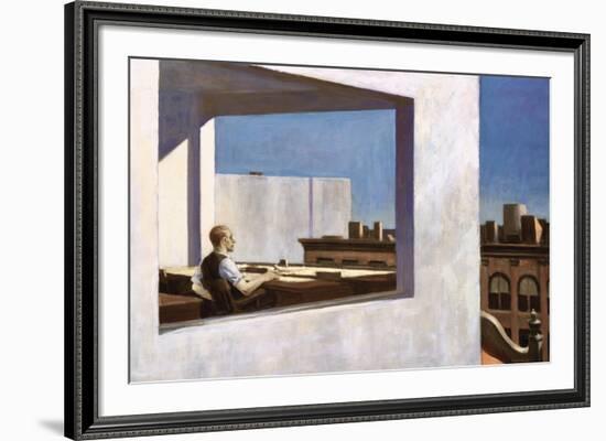 Office in a Small City, 1953-Edward Hopper-Framed Giclee Print