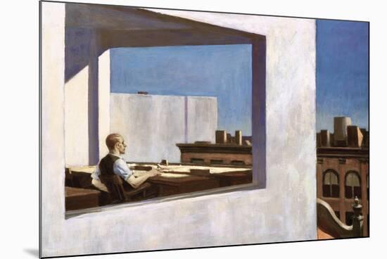 Office in a Small City, 1954-Edward Hopper-Mounted Giclee Print