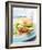 Office Snack: Meat, Cheese and Tomato in Bread Roll-null-Framed Photographic Print