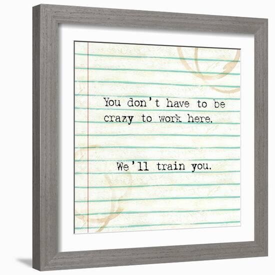 Office Snark I-Studio W-Framed Art Print