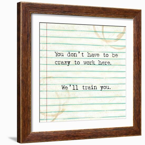 Office Snark I-Studio W-Framed Art Print