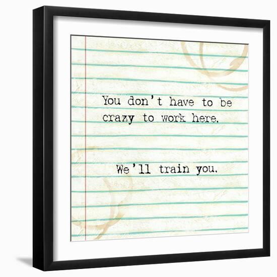 Office Snark I-Studio W-Framed Art Print