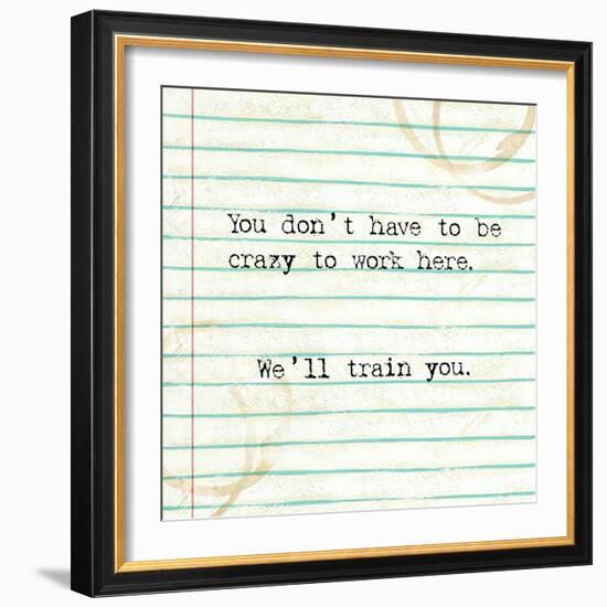 Office Snark I-Studio W-Framed Art Print