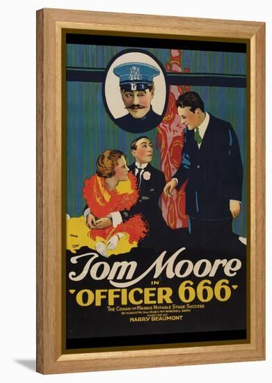 Officer 666-null-Framed Stretched Canvas