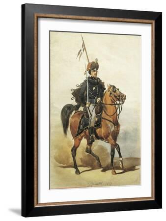 Officer of Hussars of Piacenza by Stanislao Grimaldi Del Poggetto' Giclee  Print | Art.com
