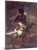 Officer of the Chasseurs Charging on Horseback-Théodore Géricault-Mounted Giclee Print