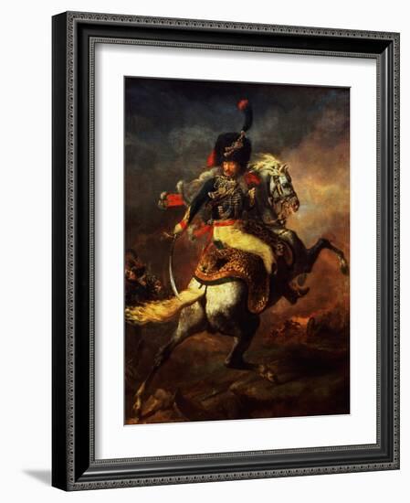 Officer of the Hussars, 1814-Théodore Géricault-Framed Giclee Print