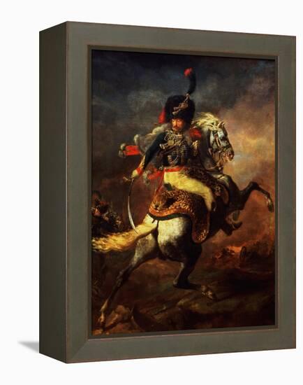 Officer of the Hussars, 1814-Théodore Géricault-Framed Premier Image Canvas