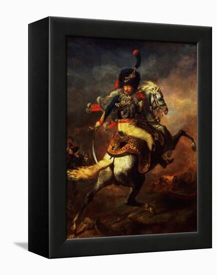 Officer of the Hussars, 1814-Théodore Géricault-Framed Premier Image Canvas