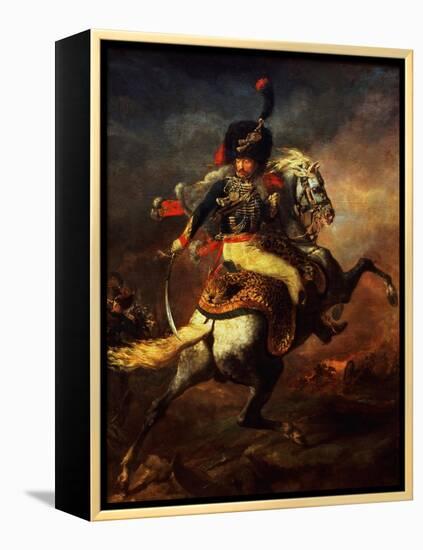 Officer of the Hussars, 1814-Théodore Géricault-Framed Premier Image Canvas