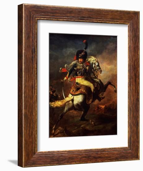 Officer of the Hussars, 1814-Théodore Géricault-Framed Giclee Print