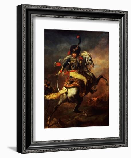 Officer of the Hussars, 1814-Théodore Géricault-Framed Giclee Print