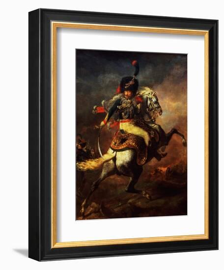 Officer of the Hussars, 1814-Théodore Géricault-Framed Giclee Print