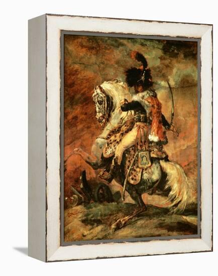 Officer of the Hussars on Horseback, 1812/16-Théodore Géricault-Framed Premier Image Canvas