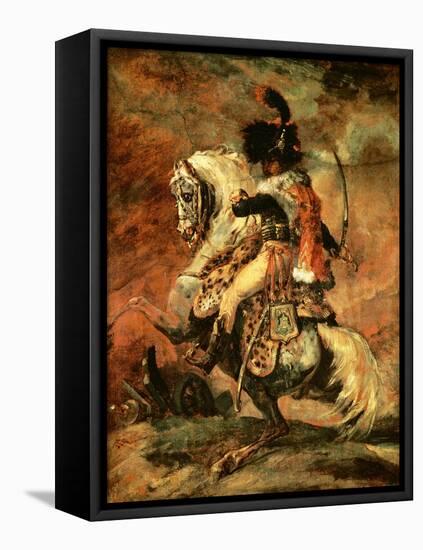 Officer of the Hussars on Horseback, 1812/16-Théodore Géricault-Framed Premier Image Canvas