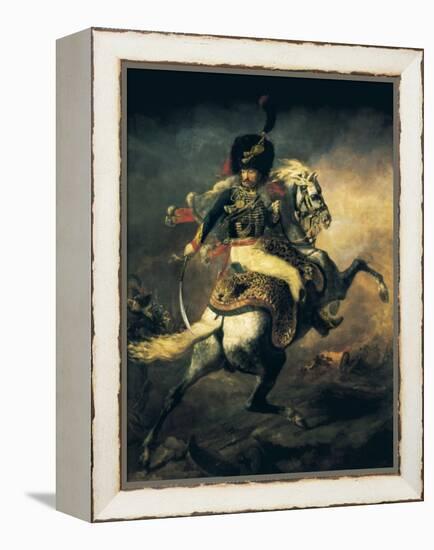 Officer of the Hussars-Théodore Géricault-Framed Stretched Canvas