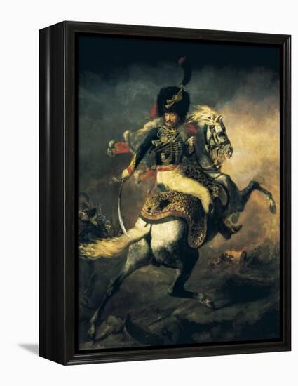 Officer of the Hussars-Théodore Géricault-Framed Stretched Canvas