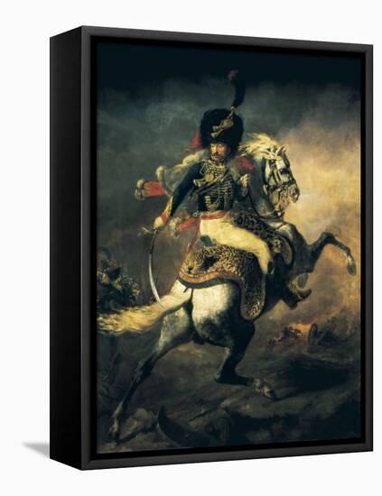 Officer of the Hussars-Théodore Géricault-Framed Stretched Canvas